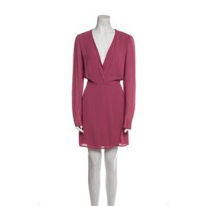 REFORMATION V-Neck Mini Dress Size: L